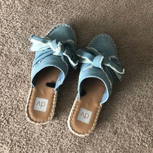 Dolce Vita Blue Denim Slides